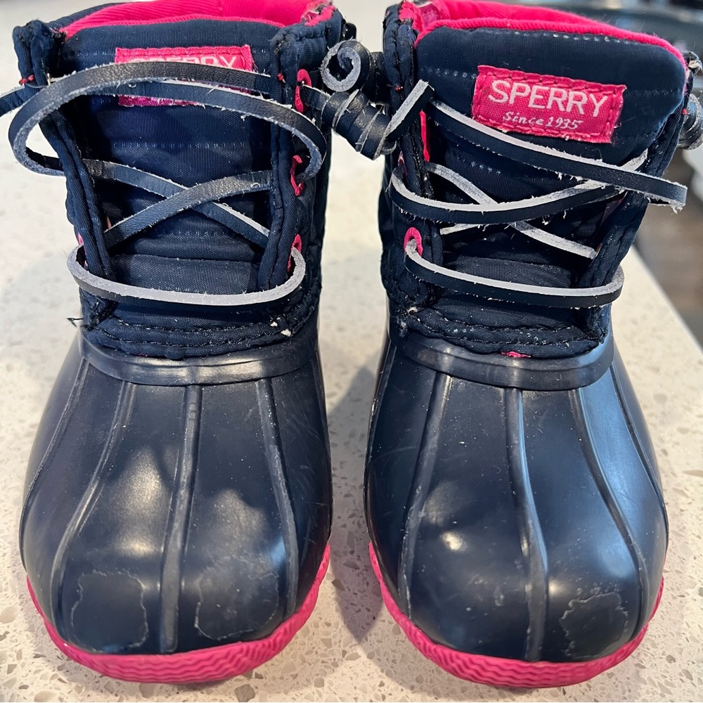 Used sperry rain boots. Still a lot of life left.